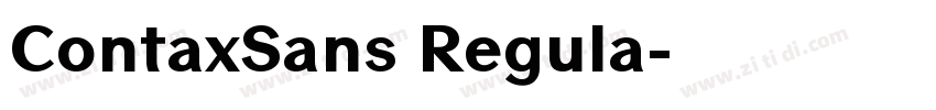 ContaxSans Regula字体转换